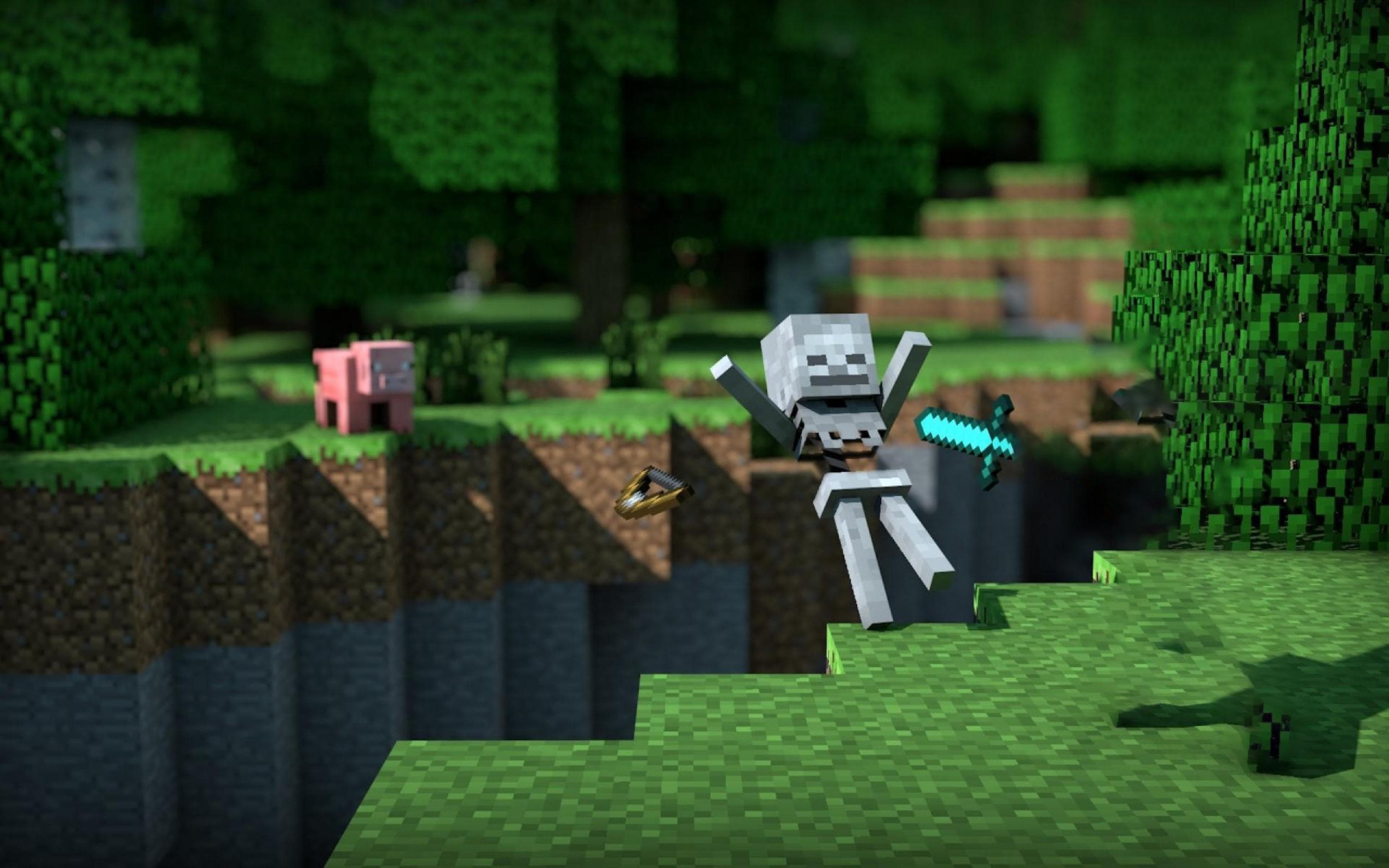 Classic Skeleton Minecraft Wallpaper